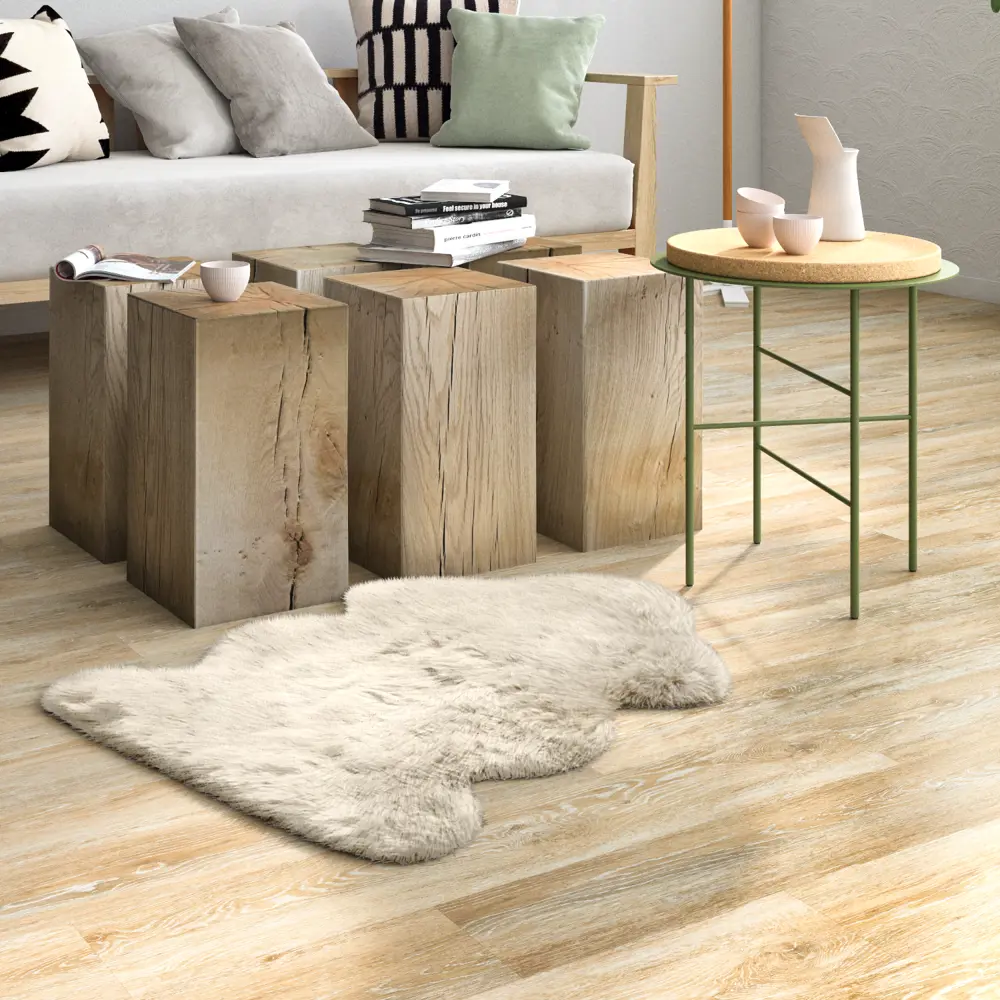 INSPIRE JADE - Искусственная шкура из акрила бежевого цвета 60×90 см 83235404 STLM-0039675