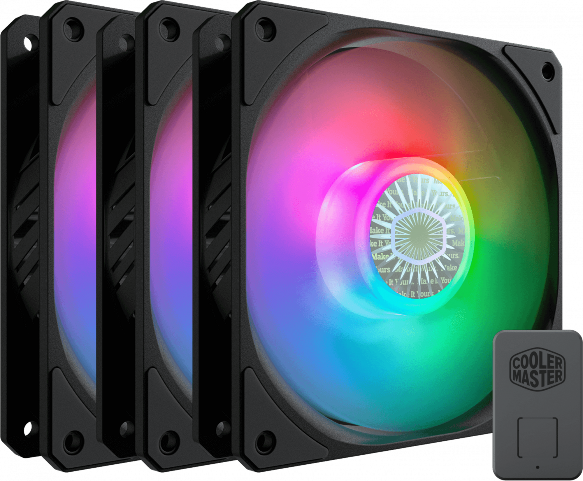 MFX-B2DN-183PA-R1 masterfan sickleflow, 120mm, 4-pin (pwm), argb, 3 pcs + argb controller Cooler Master Santreyd 