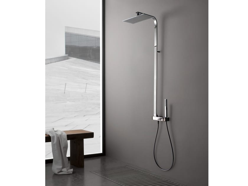 Настенная душевая колонна с душем Rubinetterie Treemme Archè ARCH-00048280