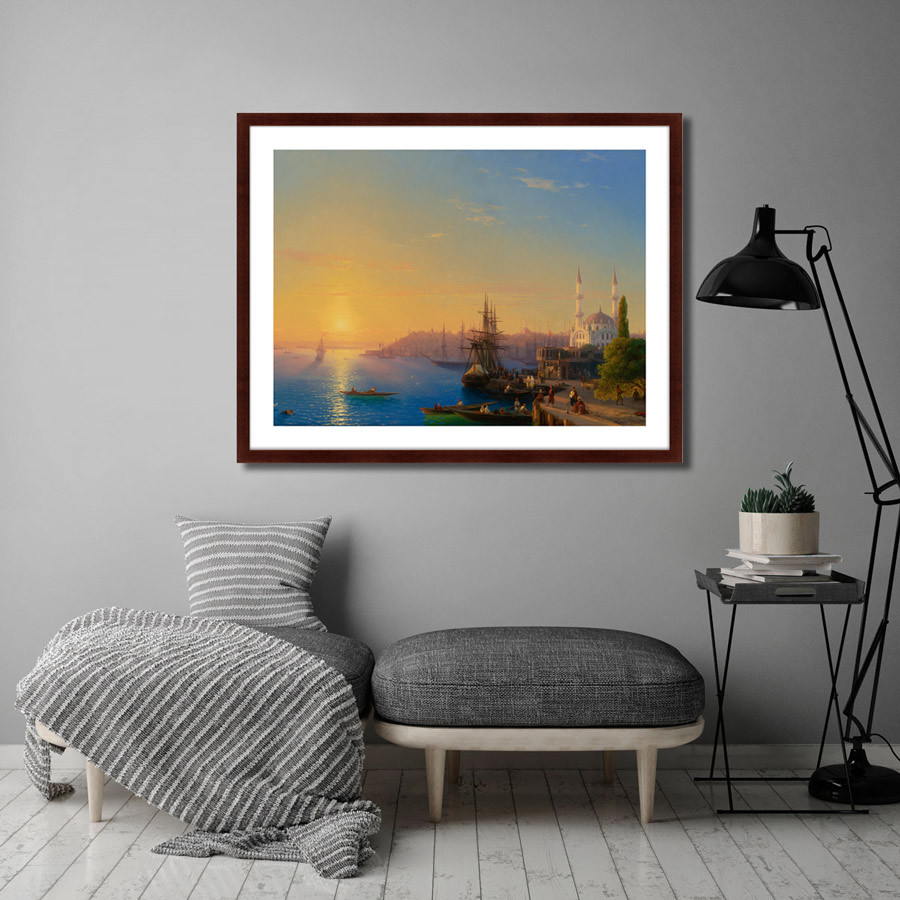 Картина: View Of Constantinople And The Bosphorus, 1856г. КАРТИНЫ В КВАРТИРУ  264219 Разноцветный  - Вид №2