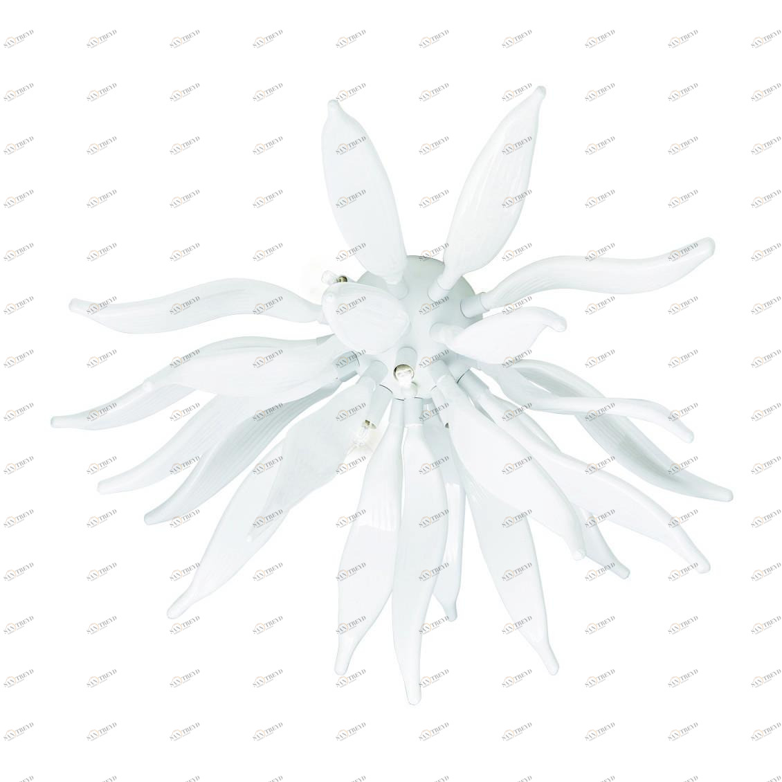 Потолочный светильник Ideal Lux Leaves PL6 Bianco IDEAL LUX ДИЗАЙНЕРСКИЕ, LEAVES BIANCO 073872 Белый 