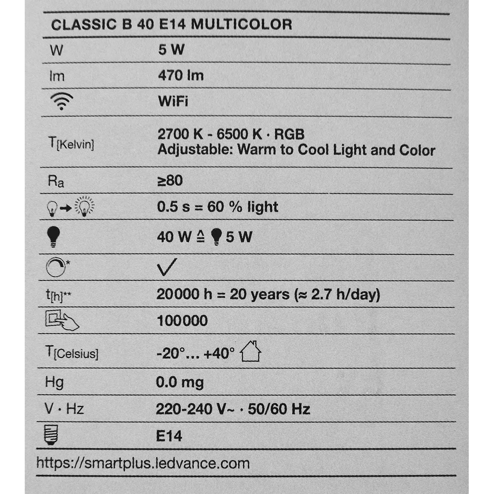 Набор умных ламп светодиодных Wi-Fi Osram Smart Plus E14 220-240 В 5 Вт свеча матовая 470 лм изменение цвета RGB 3 шт 89143940 STLM-2131409 LEDVANCE  - Вид №9