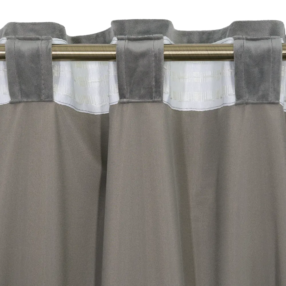 INSPIRE Dubbo Granit - Элегантная штора на ленте серого цвета 200×280 см 82112658 STLM-0019348 - Вид №4