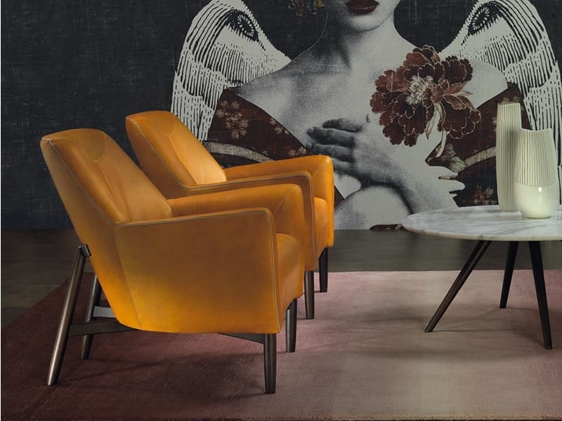 Кожаное кресло с подлокотниками Borzalino EVE PLUS ARCH-00073617 - Вид №3