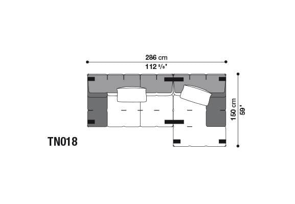 Секционный диван из ткани B&B Italia Tufty-Too ARCH-00095690 - Вид №32