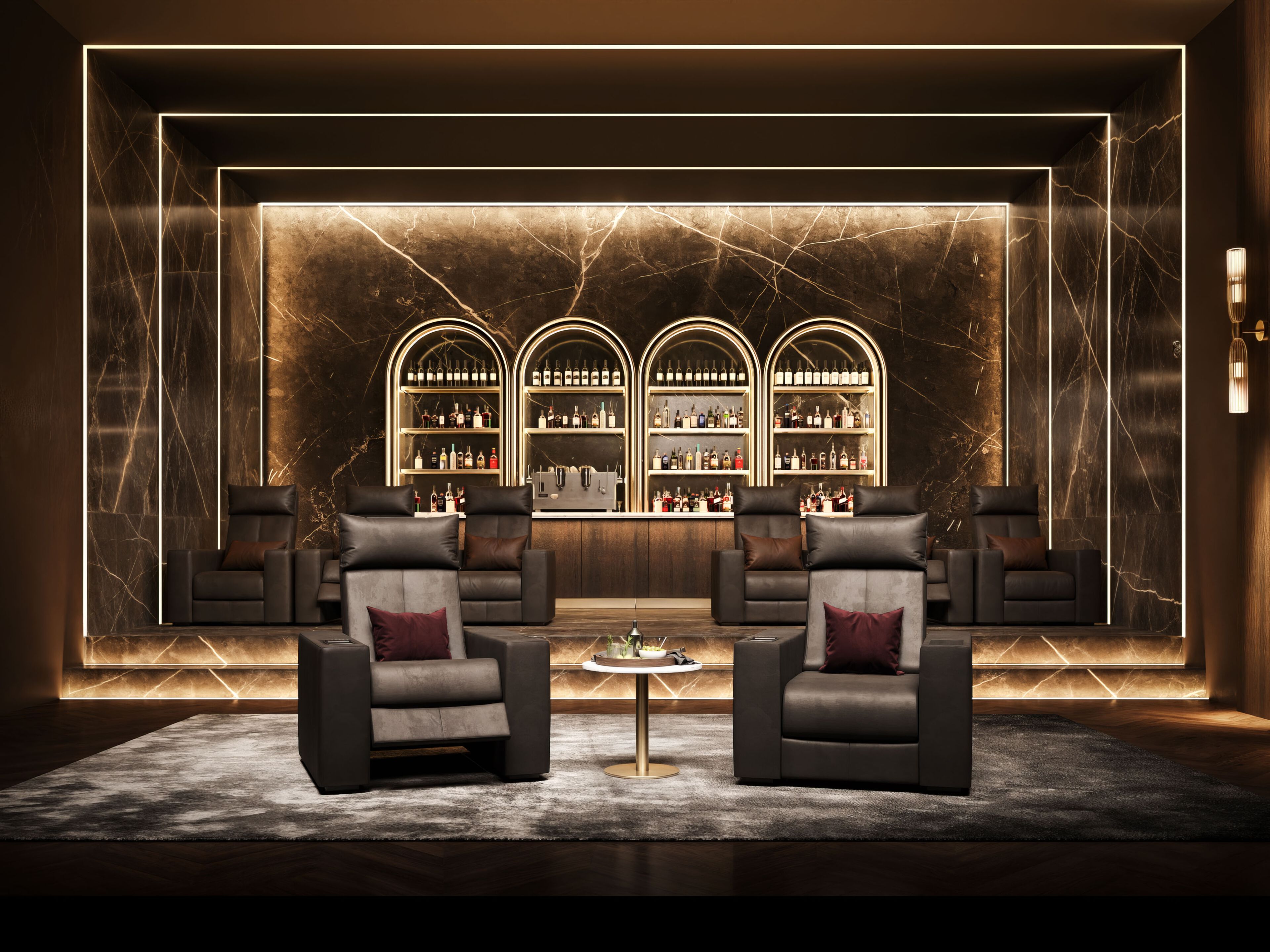 Кожаное кресло для домашнего кинотеатра Wayne Enterprises Home Collection WE-154 ARCH-00144528