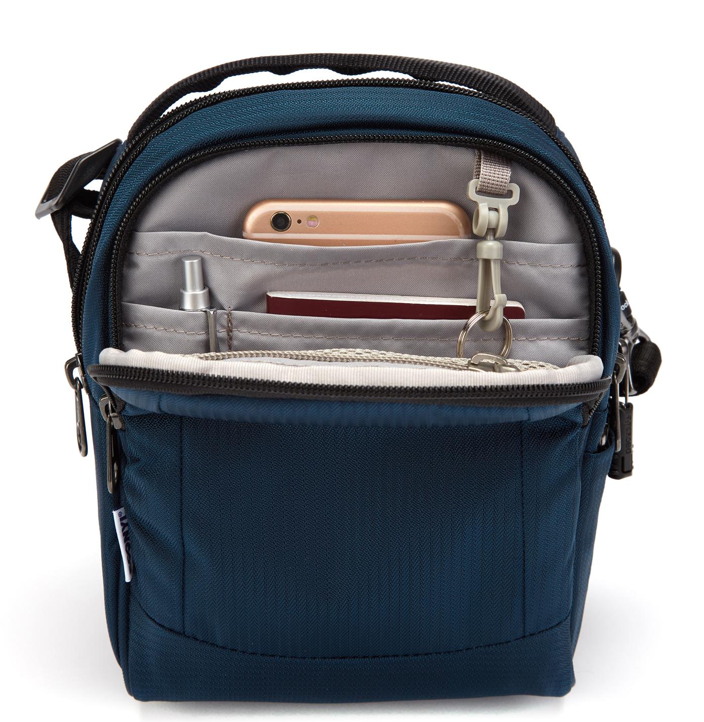 40115641 Сумка-антивор LS100 ECONYL® Anti-Theft Recycled Crossbody Bag PacSafe Metrosafe  - Вид №1