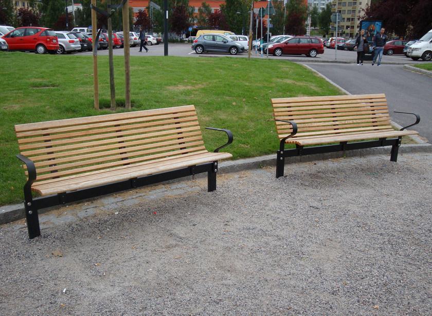 Nola Industrier Скамейка из дерева с подлокотниками No2 sun-id-1421617 - Вид №1