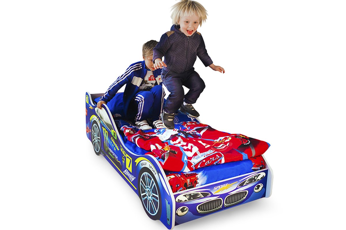 Детская кровать-машина "Молния" БЕЛЬМАРКО  326738 Синий Santreyd  - Вид №1