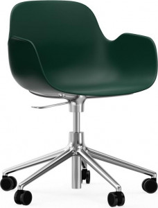 606144 Кресло Swivel 5W Gaslift Alu Green Normann Copenhagen Form
