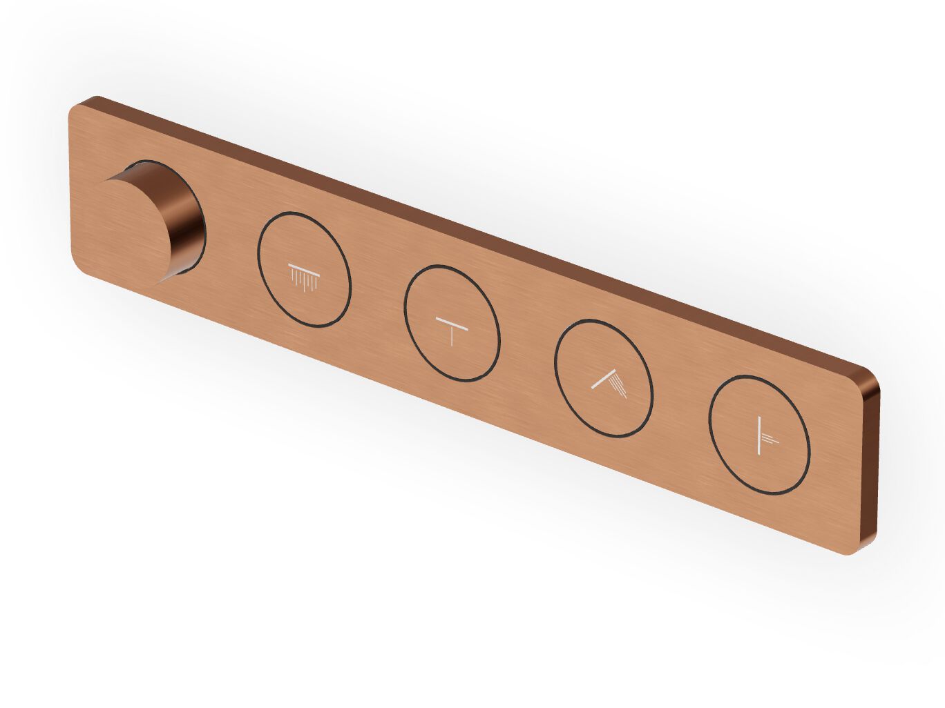 Термостатический смеситель для душа с 5 отверстиями Zucchetti Hoop ARCH-00044686