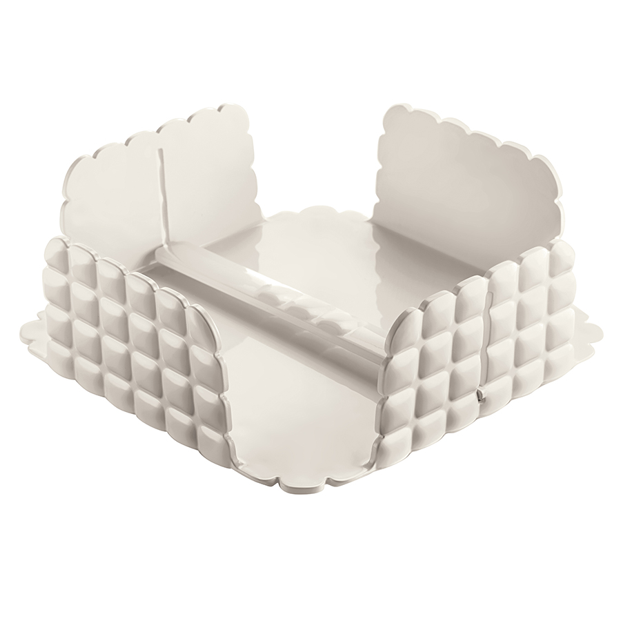 198700156 Подставка для салфеток квадратная, tiffany, молочно-белая Guzzini 