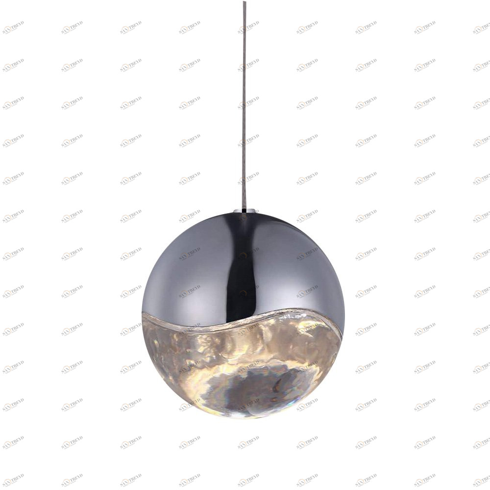 Подвесной светильник Globo 1 nickel от Delight Collection SD3313-1 nickel DELIGHT COLLECTION ДИЗАЙНЕРСКИЕ 243706 Прозрачный;никель 