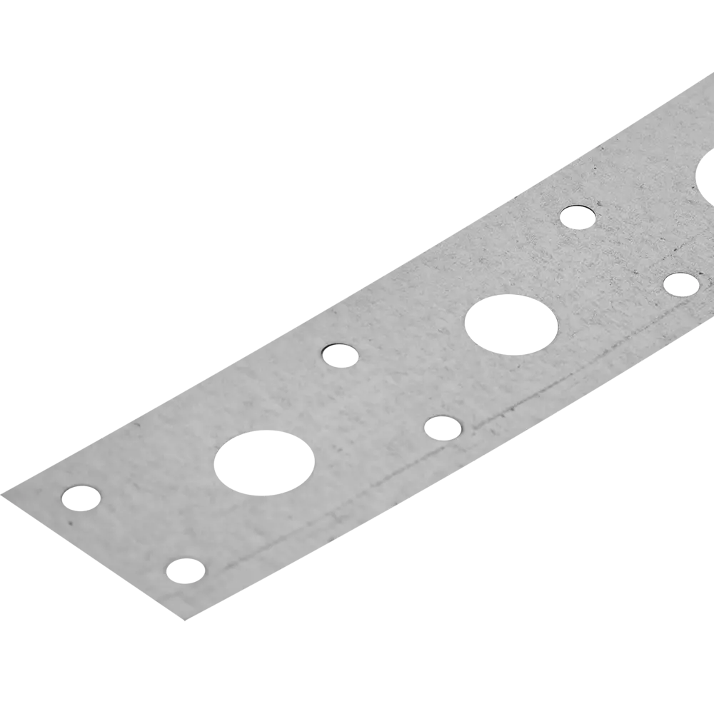 Перфорированная лента прямая LP 25x0.5 5 м оцинкованная сталь цвет серебро Santreyd STLM-2173871 - Вид №1