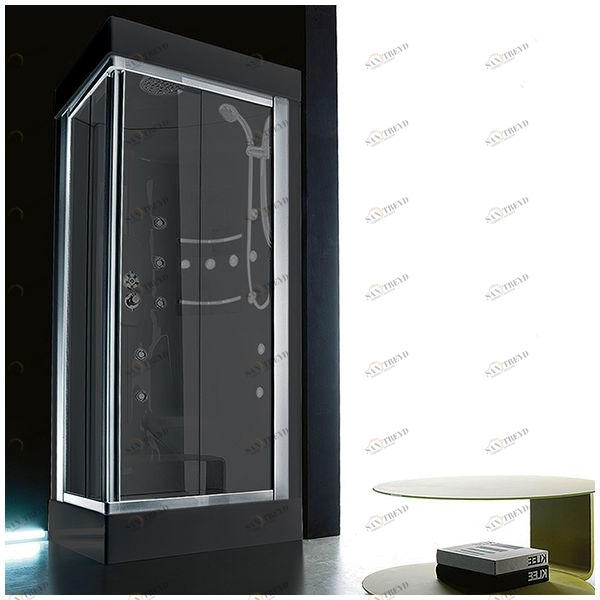 Душевая кабина Gruppo treesse Acquazzurra 72 STI-B7576S-C белая с гидромассажем угловая левая STIB7576SC