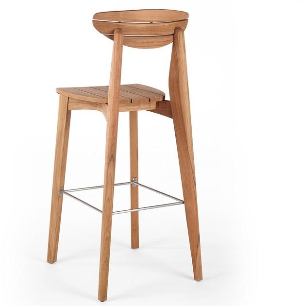 Wildspirit Высокий деревянный табурет с подставкой для ног Ink sun-id-1470079 - Вид №1