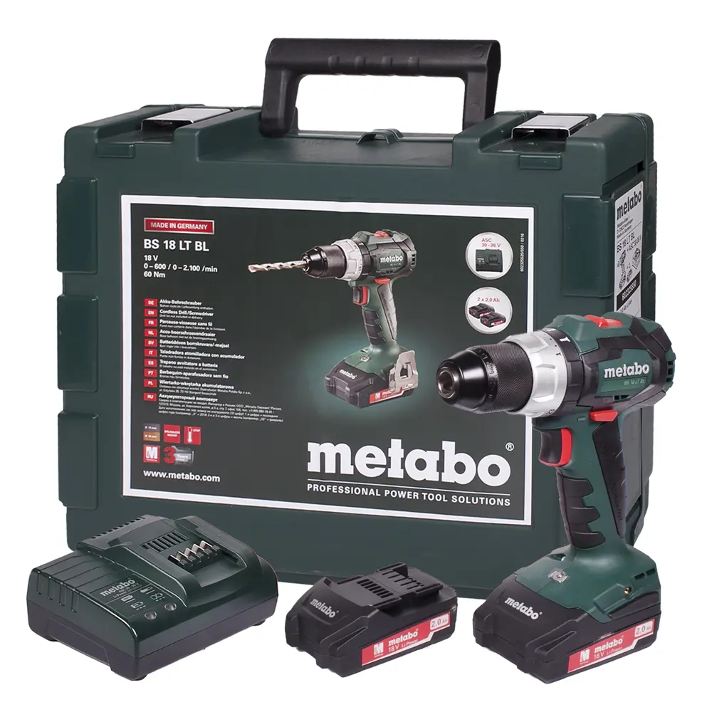 Шуруповерт Metabo SB 18 LTX BL I, Li-ion 18 В, 2 Ач 18119202 STLM-2146401  - Вид №3