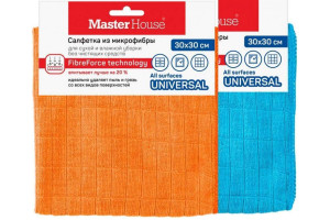 16746671 Салфетка из микрофибры Бельгийская вафля M03 30x30см 60158 Master House