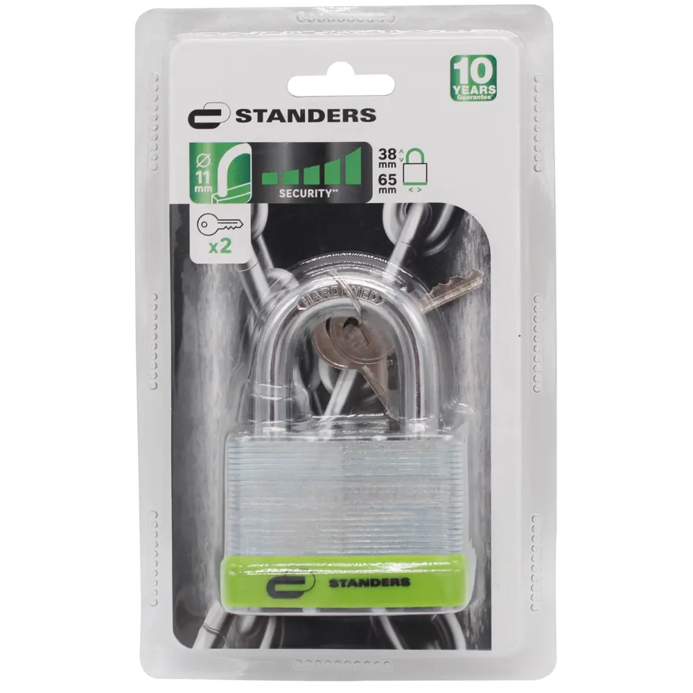 Навесной замок Standers с влагозащитой и автоматической блокировкой 82247268 STLM-0023030 - Вид №2