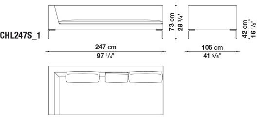 B&B Italia Модульный тканевый диван Charles large sun-id-1368437 - Вид №2