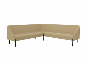 4-местный угловой диван из ткани