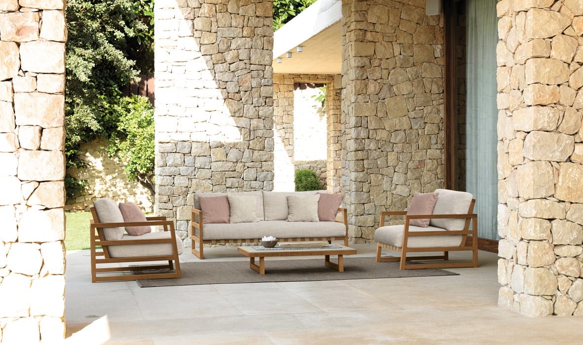 2-местный тканевый диван с каркасом iroko Talenti Alabama / Wood ARCH-00081499 - Вид №2