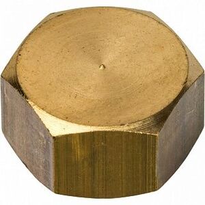 Заглушка ВР 1/4" латунь STOUT