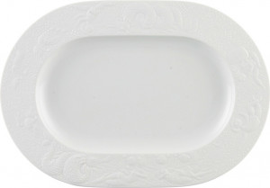 81015 Rosenthal Блюдо овальное Rosenthal Волшебная флейта 33см, фарфор, белое Фарфор