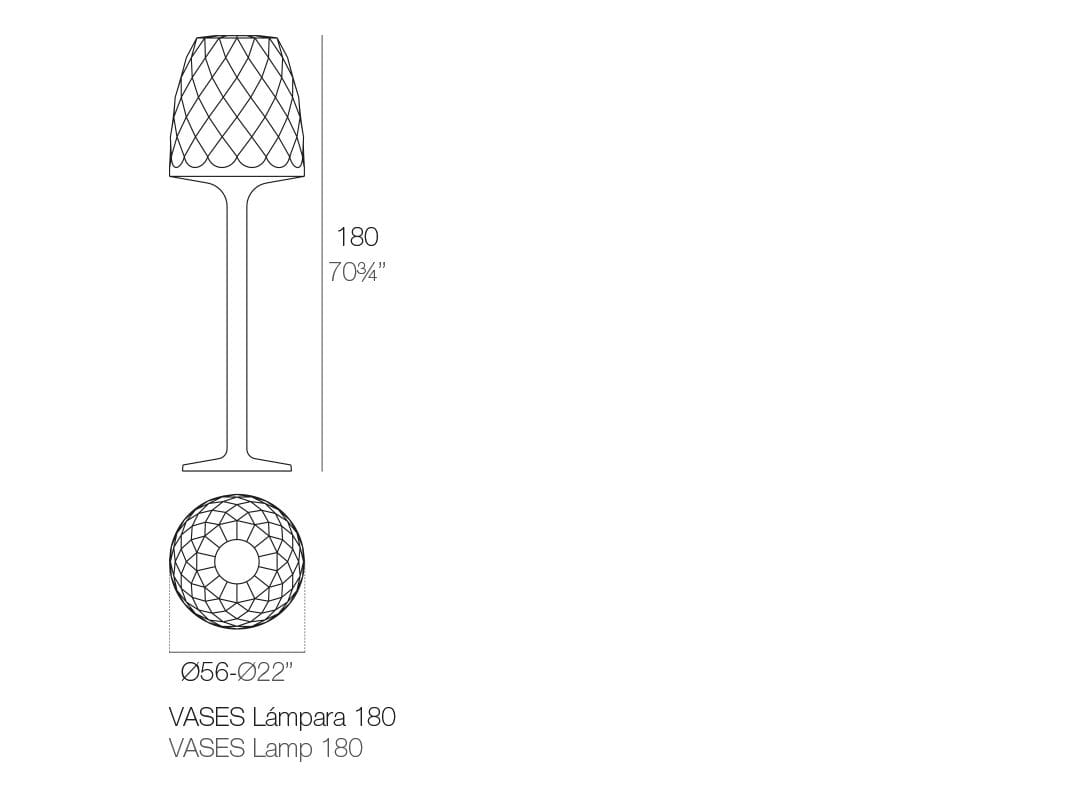 Напольный напольный светильник Сид полиэтилена Vondom Vases ARCH-00048954 - Вид №3