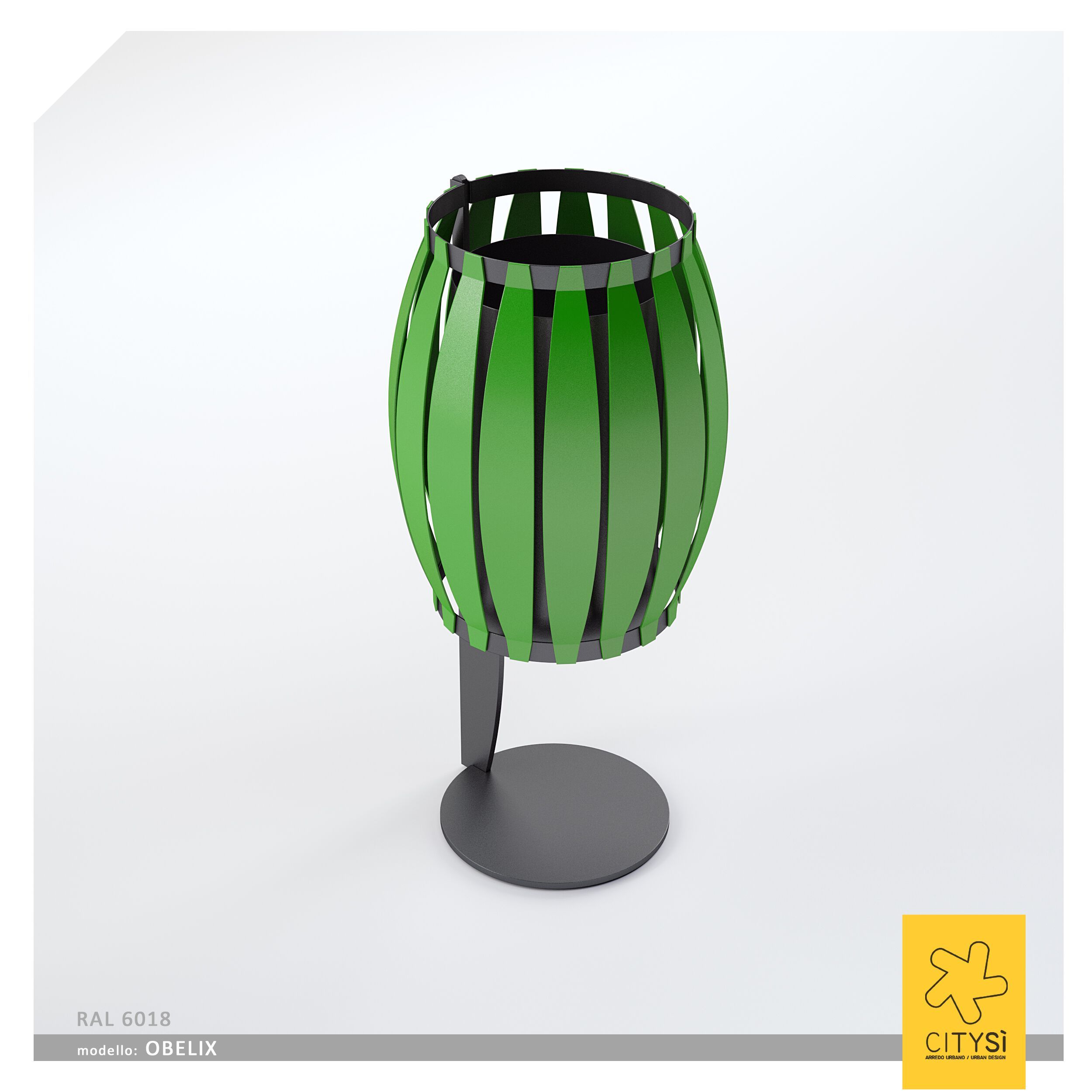Наружная стальная стойка для мусора CITYSì OBELIX ARCH-00046953 - Вид №2