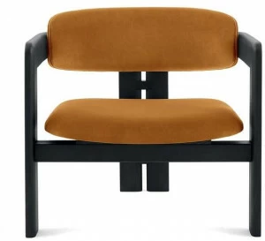 Gallotti&Radice Мягкое бархатное кресло с подлокотниками