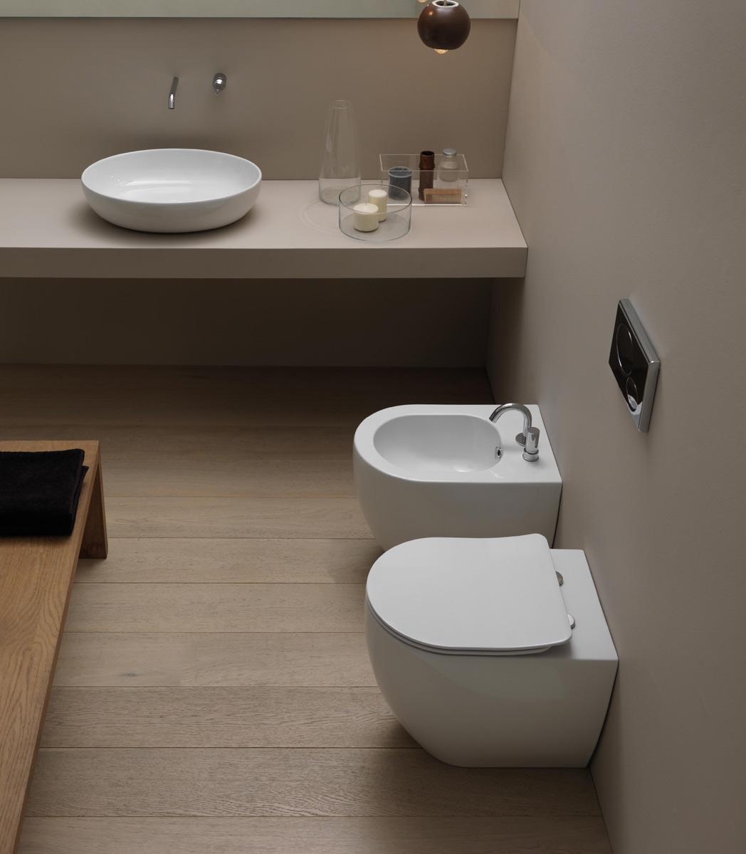 LKBI0119 Напольное биде приставное GSG CERAMIC Like - Вид №2