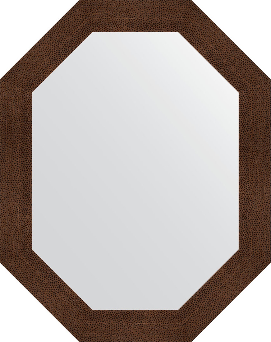 BY 7192 Зеркало в багетной раме - бронзовая лава 90 mm EVOFORM Octagon