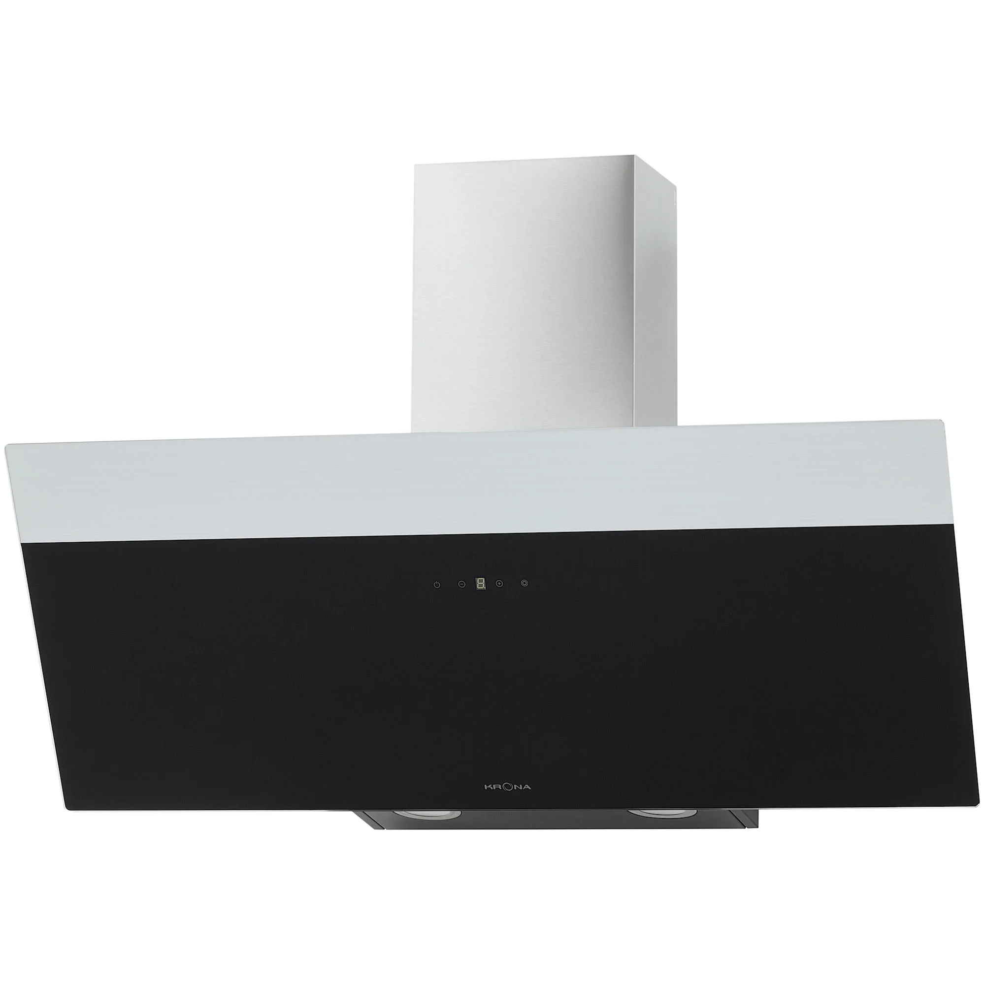 9214333 Вытяжка наклонная KRONA KRISTEN A 900 black S черный/серебристый KRONA1 STDN-0011305 - Вид №1