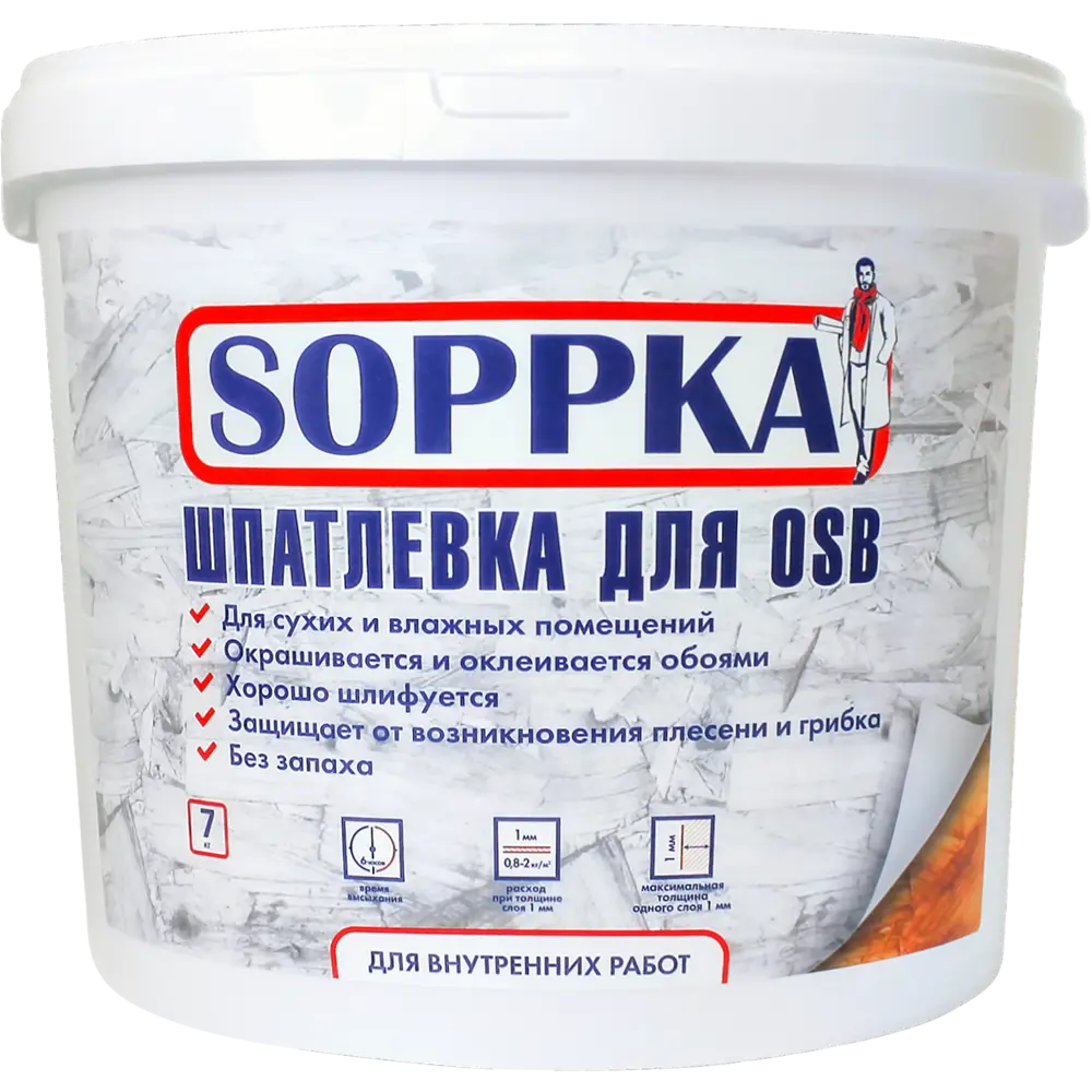 Шпатлевка Soppka для OSB 7 кг 81946626 STLM-2157132 