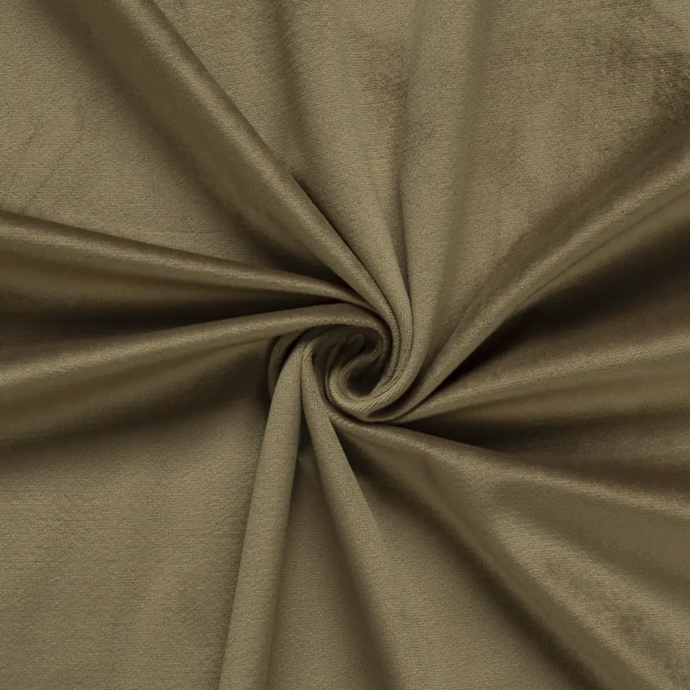 Ткань 1 м/п бархат 300 см цвет горчично-оливковый GARDEN STLM-2103973