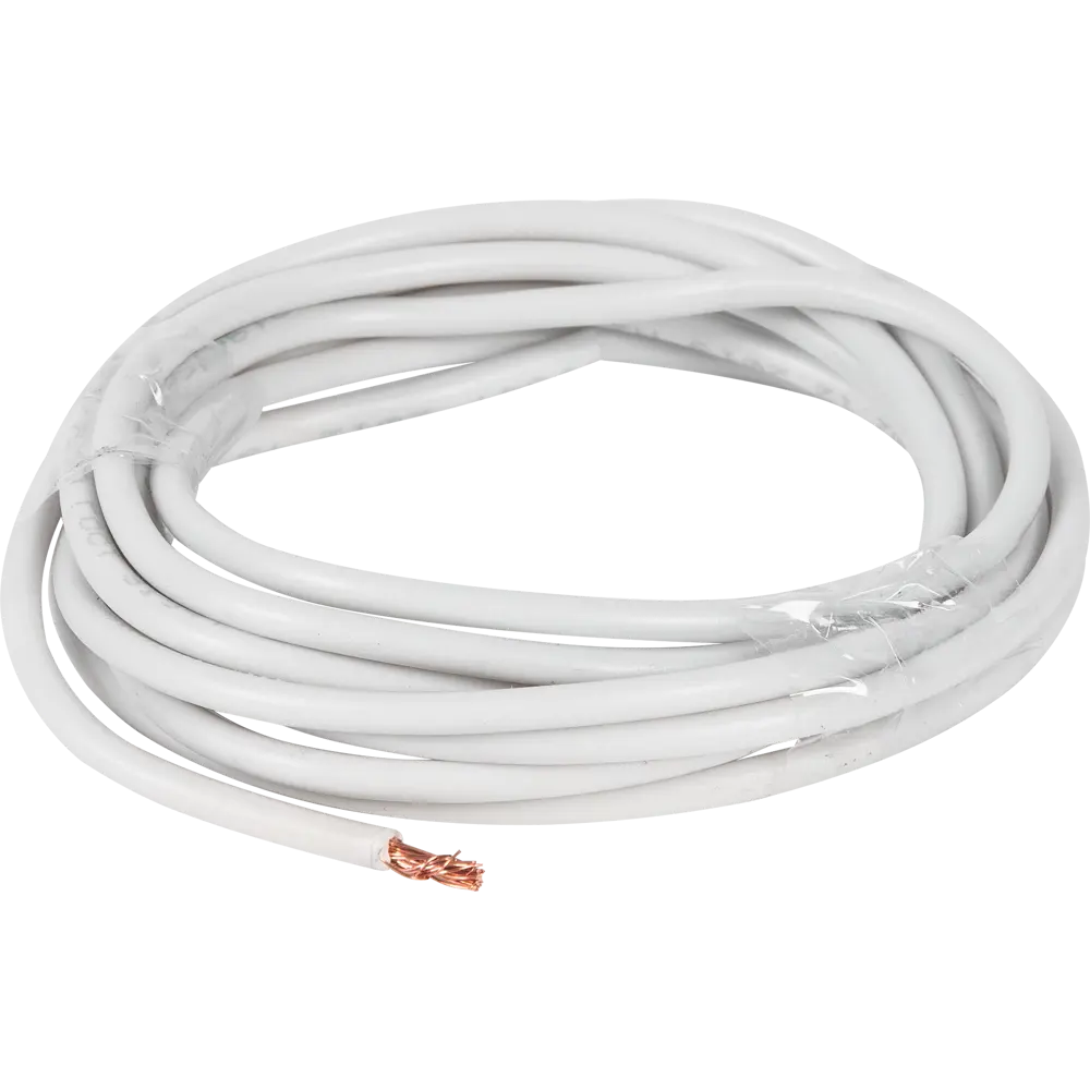 Провод Ореол ПУГВ 1x4 мм на отрез ГОСТ цвет белый STLM-2123754 - Вид №1