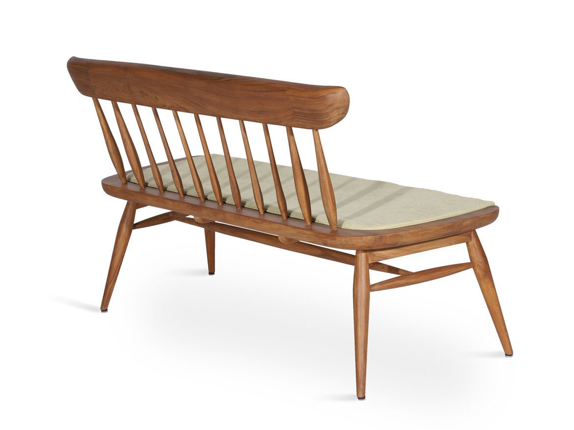 Скамейка из тикового дерева со спинкой Alankaram BUYUK ARCH-00098749 - Вид №4