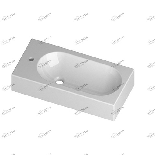 OV070DX101 Подвесная раковина настенная овальная Disegno Ceramica  белая 