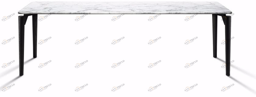DE PADOVA Квадратный стол с мраморной столешницей и деревянными ножками sun-id-1504895