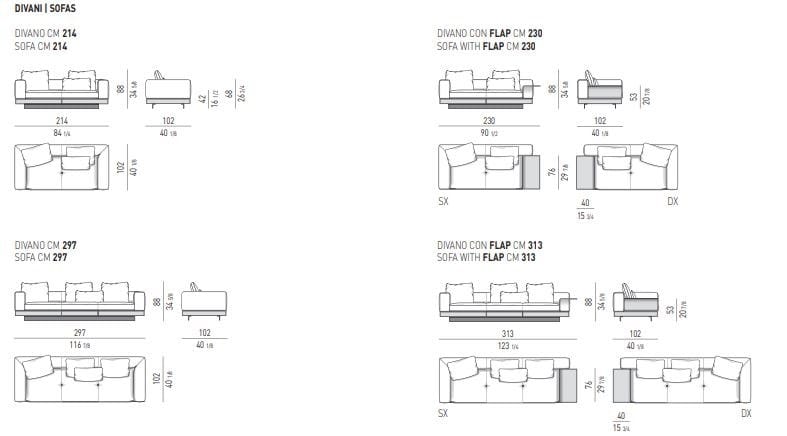 Кожаный диван Minotti Коннери ARCH-00151868 - Вид №2