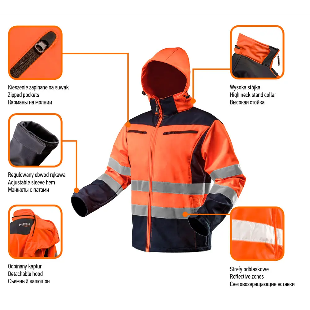 Куртка Neo Softshell, светоотражающая, размер XXL 82775437 STLM-2056465 Neò  - Вид №1