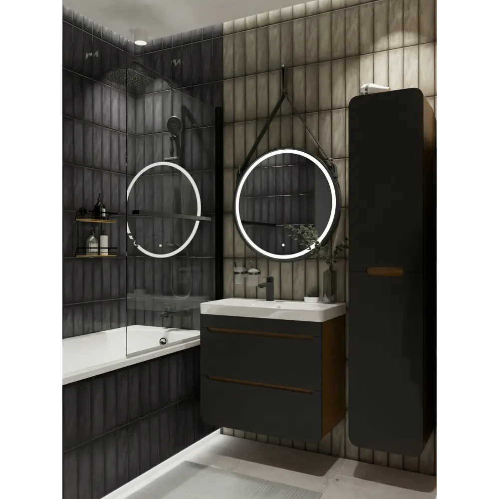 Керамин Хейз: Настенная плитка графит с глянцевым эффектом 87968276 STLM-0946088 - Вид №6