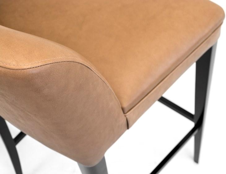 Mytto Высокий табурет из верблюжьей кожи с подставкой для ног Larforma sun-id-1455184 - Вид №4