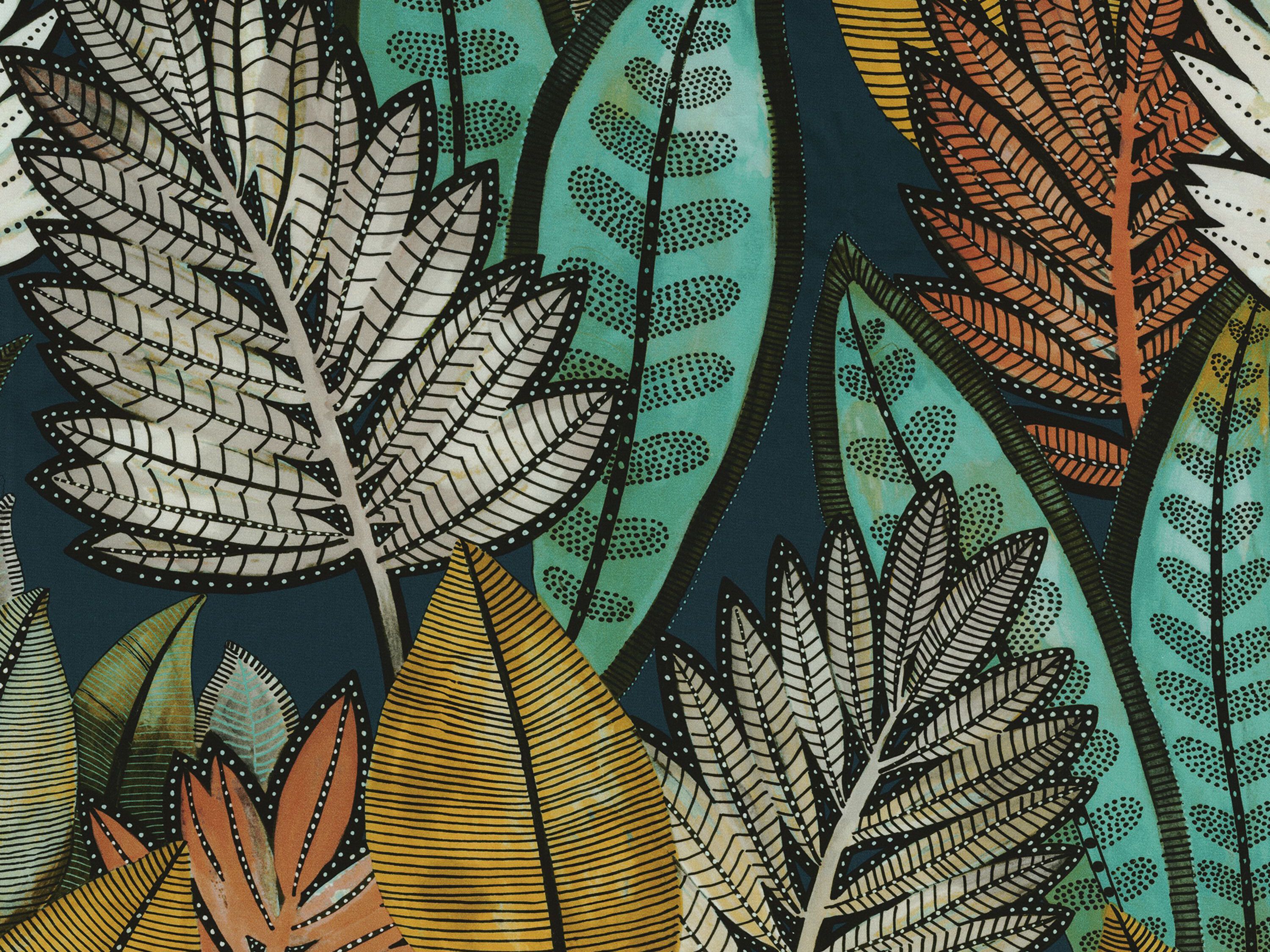 Хлопчатобумажная ткань с цветочным рисунком Casamance Balata ARCH-00064169