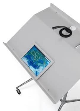 Caimi Brevetti Офисная кафедра из алюминия с порошковым покрытием Speech 1sp07-cbo / 1sp07-cn  - Вид №2