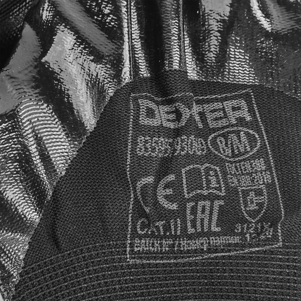 Перчатки нейлоновые с нитрилом обливные Р.8 Dexter 82374406 STLM-2178352  - Вид №2