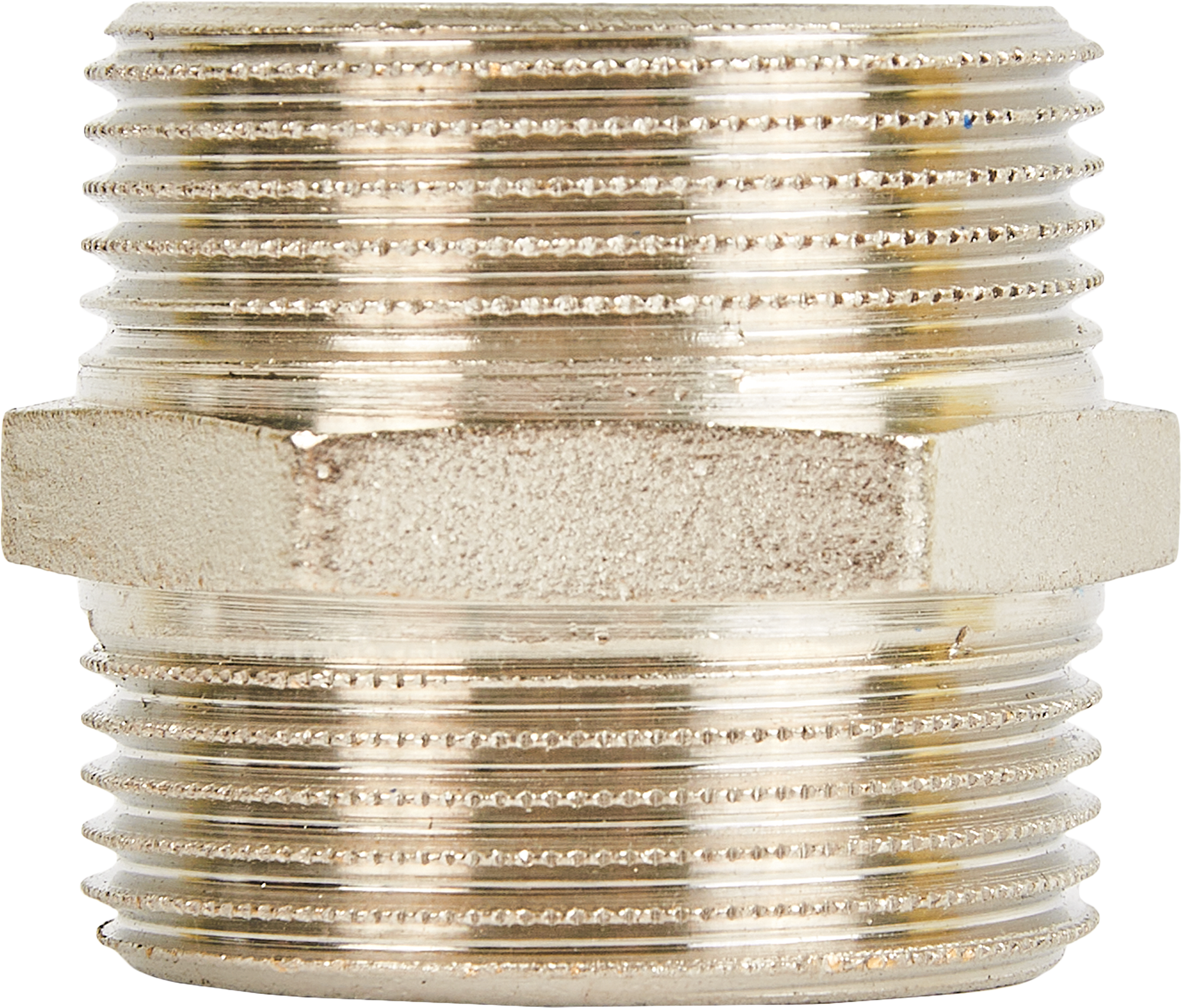 Ниппель STOUT 1½" наружная резьба из никелированной латуни 82238828 STLM-0022631 - Вид №1