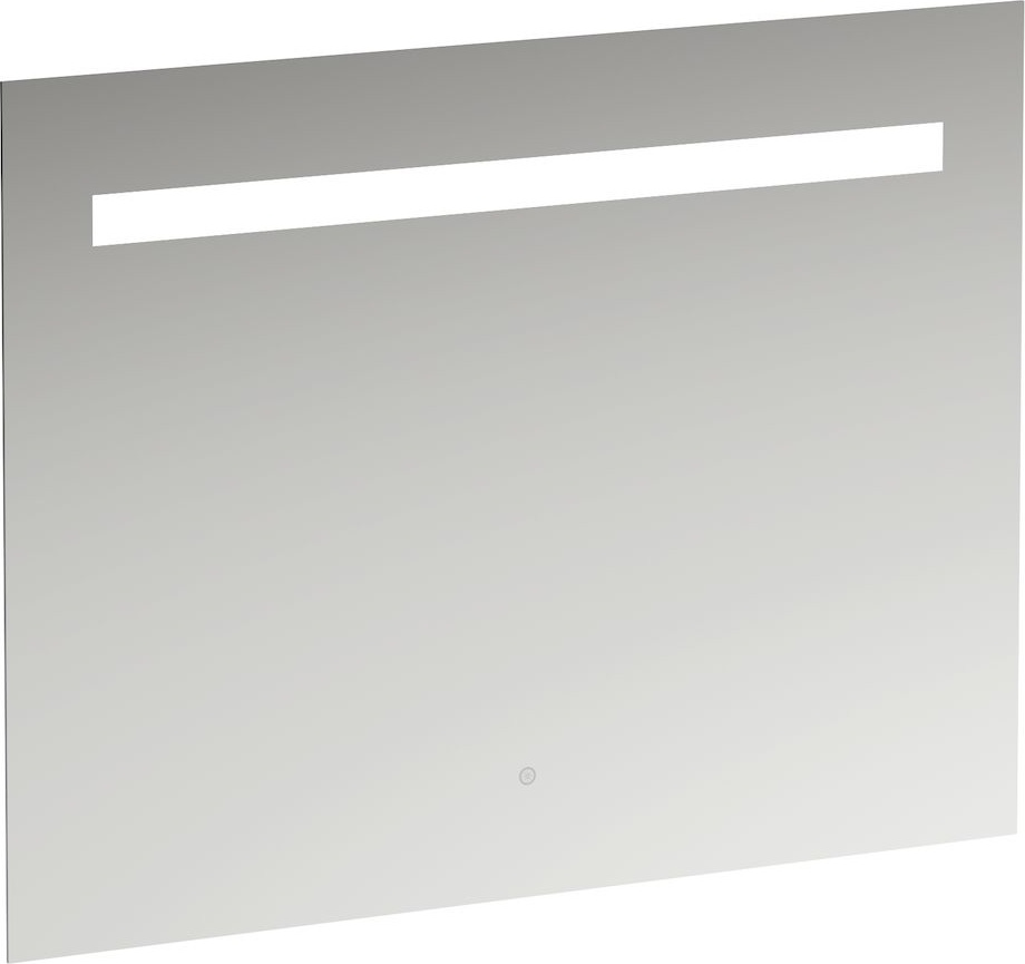 H4476529501441 Зеркало, 900 мм, с встроенной горизонтальной LED подсветкой, один сенсорный выключатель (вкл/выкл/затемнение), алюминиевый каркас, 4000 K, IP44 LAUFEN PRO