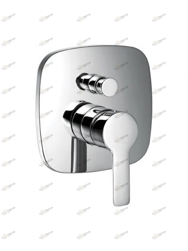 Встраиваемый однорычажный смеситель для душа с переключателем Cezares TESORO-F-VDIM-01